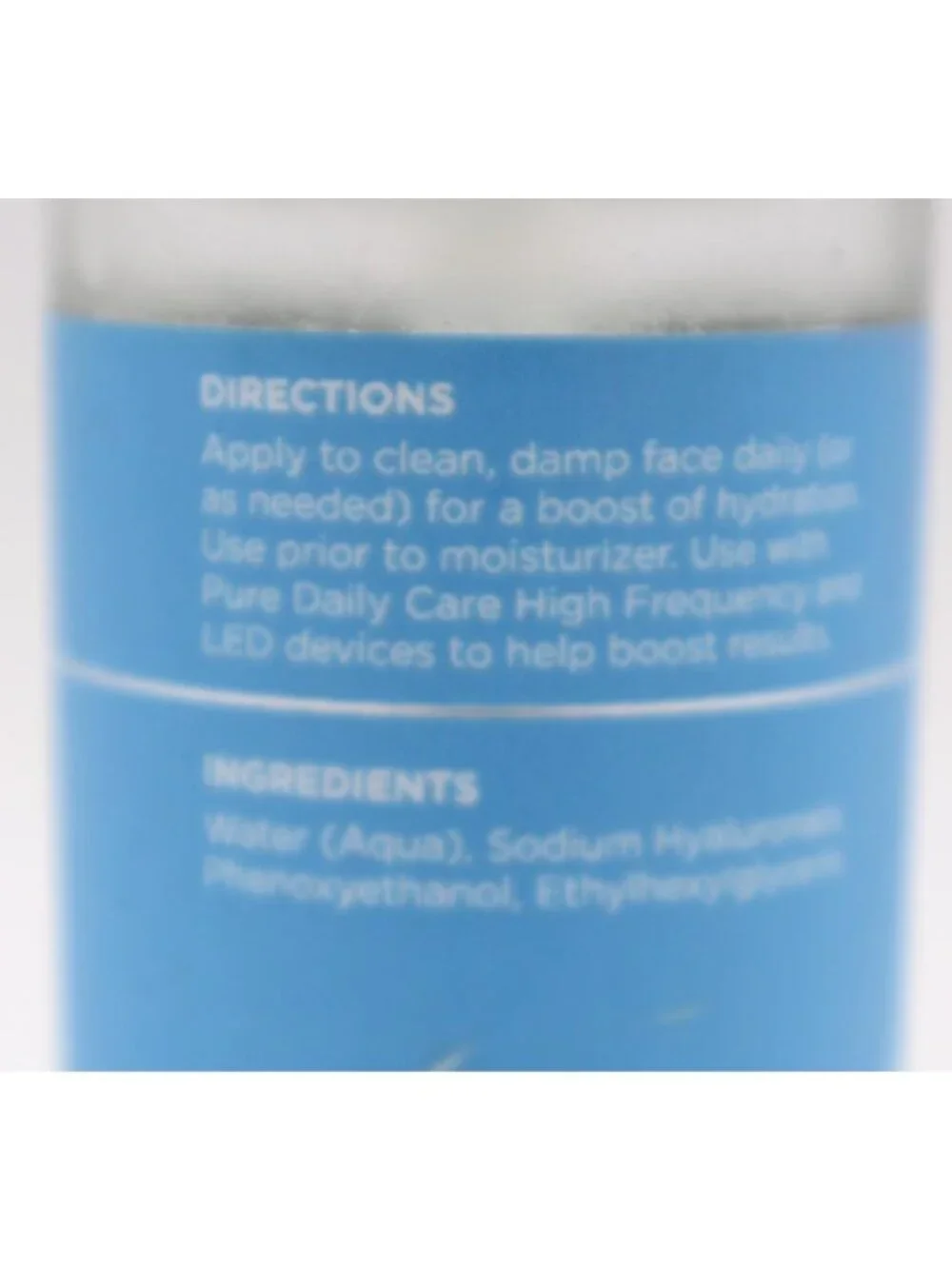 Pure Daily Care Hyaluronic Serum Daily Hydrating Facial Moisturizer 1floz NEW